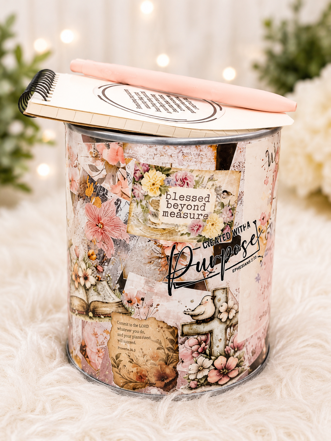 The Original God Can Gift Set™ by She Shed Designs by Debi |Handmade Faith Encouragement Gift with Notepad & Pen (#2)