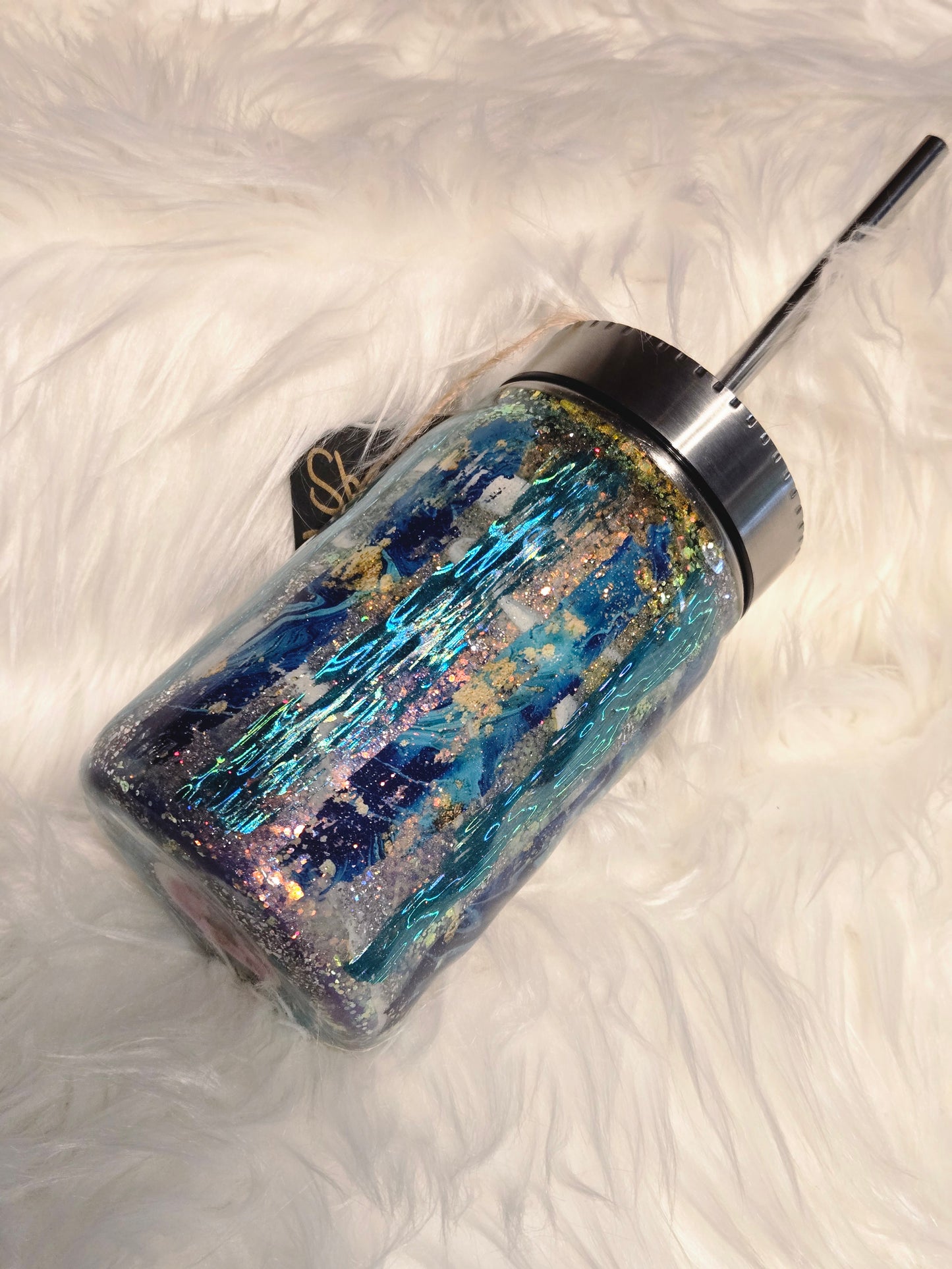 One Salty Beach Mason Jar Tumbler