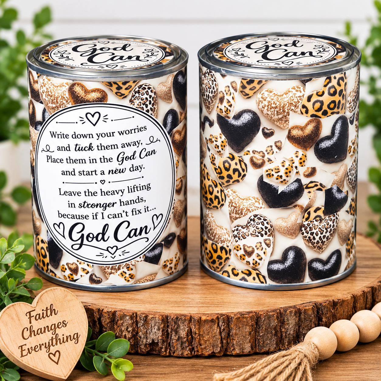 The Original God Can Gift Set™ by She Shed Designs by Debi |Handmade Faith Encouragement Gift with Notepad & Pen (#22)