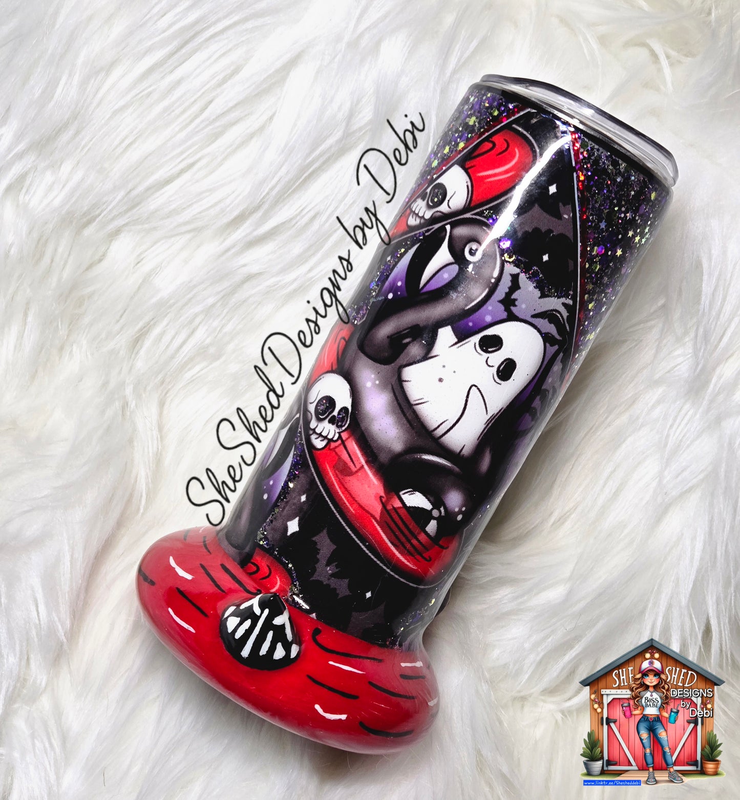 20 oz 3D Floaty Skelly Flamingo & Friends Tumbler