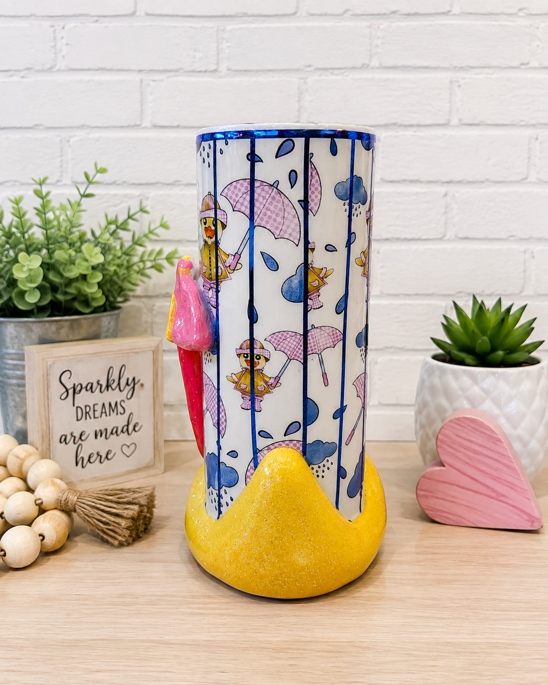 20 oz Puddle Duckie | 3D Rainy Day Duckie Tumbler