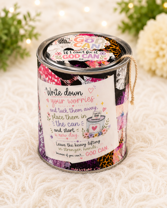 The Original God Can Gift Set™ by She Shed Designs by Debi |Handmade Faith Encouragement Gift with Notepad & Pen (#3)