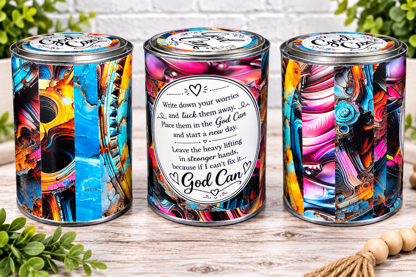 The Original God Can Gift Set™ by She Shed Designs by Debi |Handmade Faith Encouragement Gift with Notepad & Pen (#21)