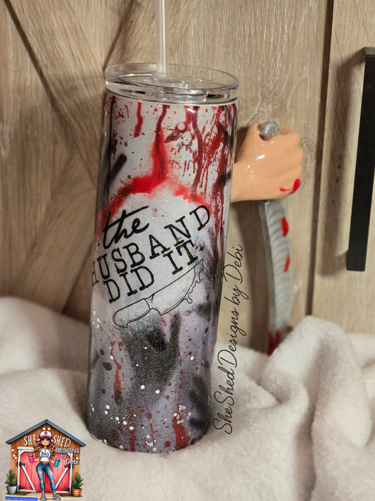 3D True Crime – “The Husband Did It” 20oz Tumbler