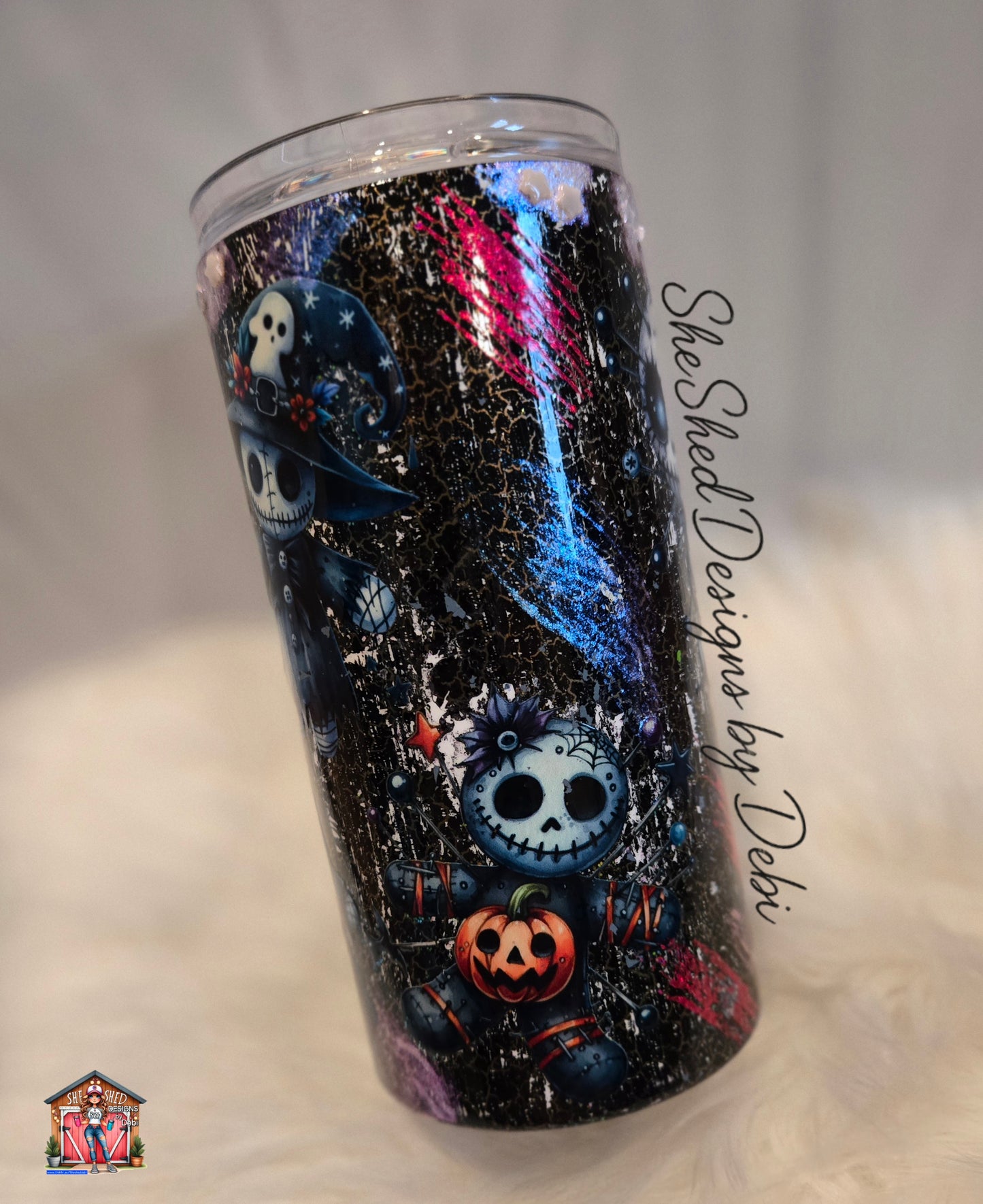 Gothic Stitchlings • 16 oz Ready-to-Ship Stainless Steel Tumbler with Bottle Opener
