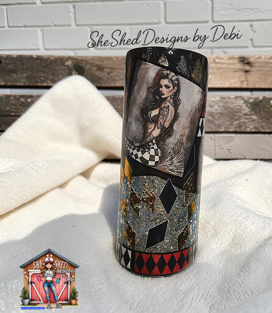 Dark Mermaid 30 oz fatty tumbler