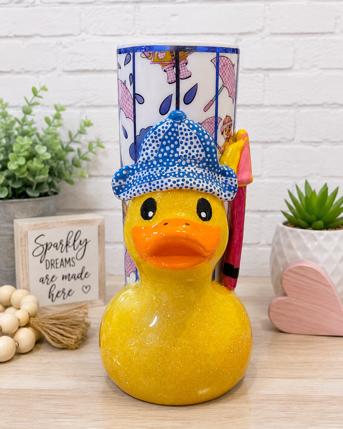 20 oz Puddle Duckie | 3D Rainy Day Duckie Tumbler
