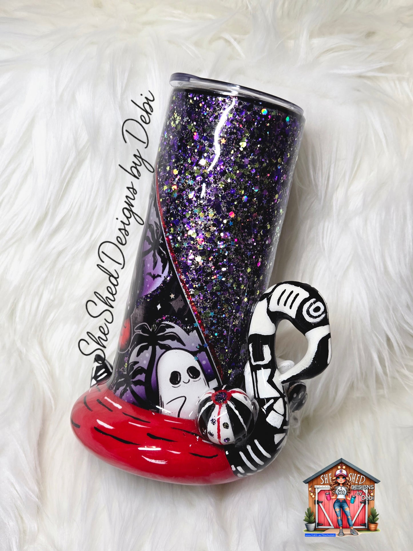 20 oz 3D Floaty Skelly Flamingo & Friends Tumbler