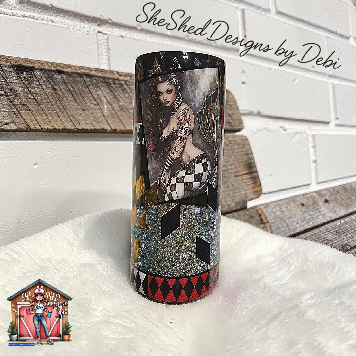 Dark Mermaid 30 oz fatty tumbler